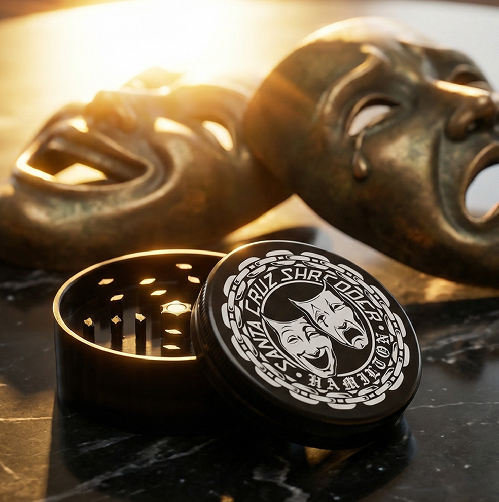 Aluminum 2 Piece Large Signature Series Herb Grinders - Santa Cruz Shredder Retail