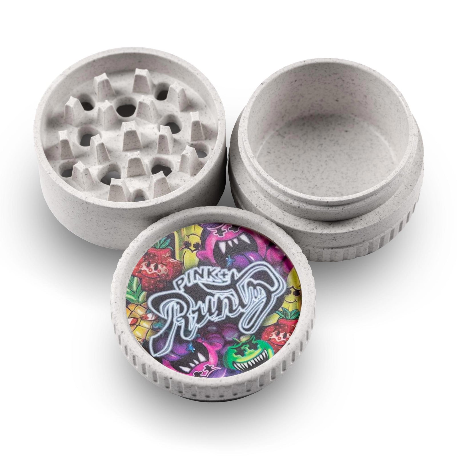 Hemp 3 Piece "Pink Runtz" Grinders - Santa Cruz Shredder Retail