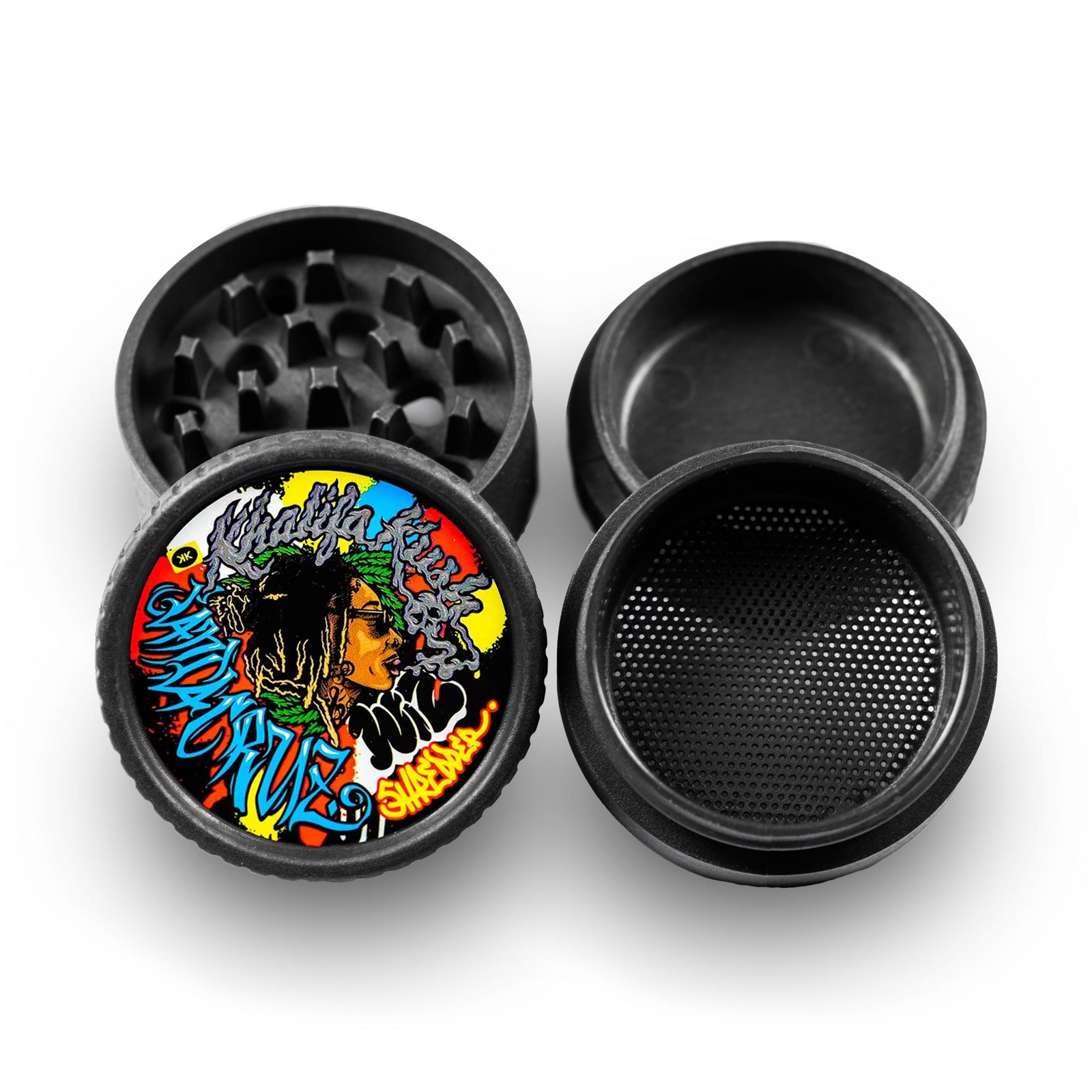 Hemp 4 Piece "Khalifa Kush" Grinder - Santa Cruz Shredder Retail