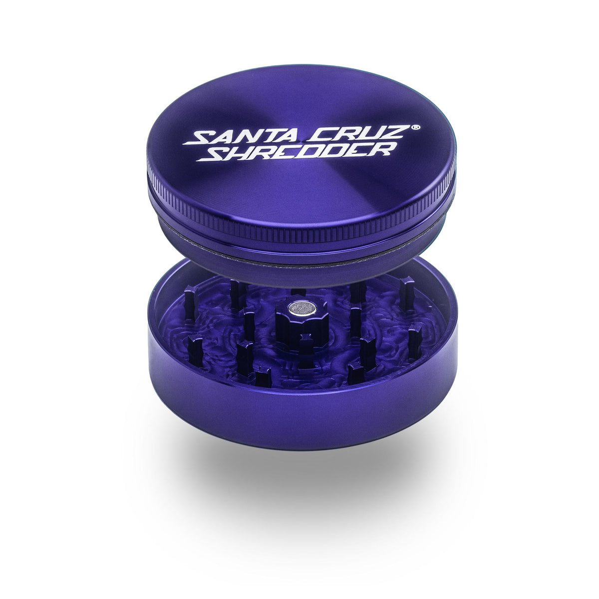 Aluminum 2 Piece Large Herb Grinders - Santa Cruz Shredder Retail