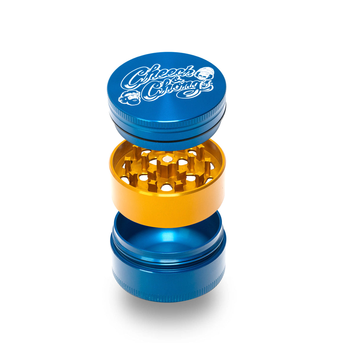 Cheech and Chongs Aluminum 3 Piece Medium Herb Grinders