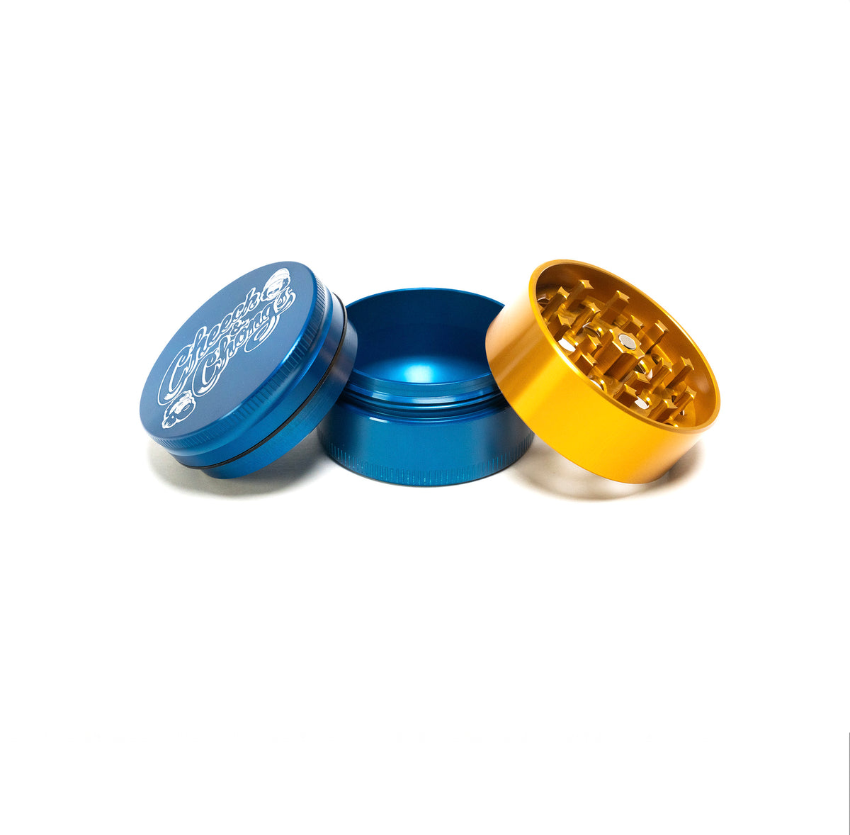 Cheech and Chongs Aluminum 3 Piece Medium Herb Grinders
