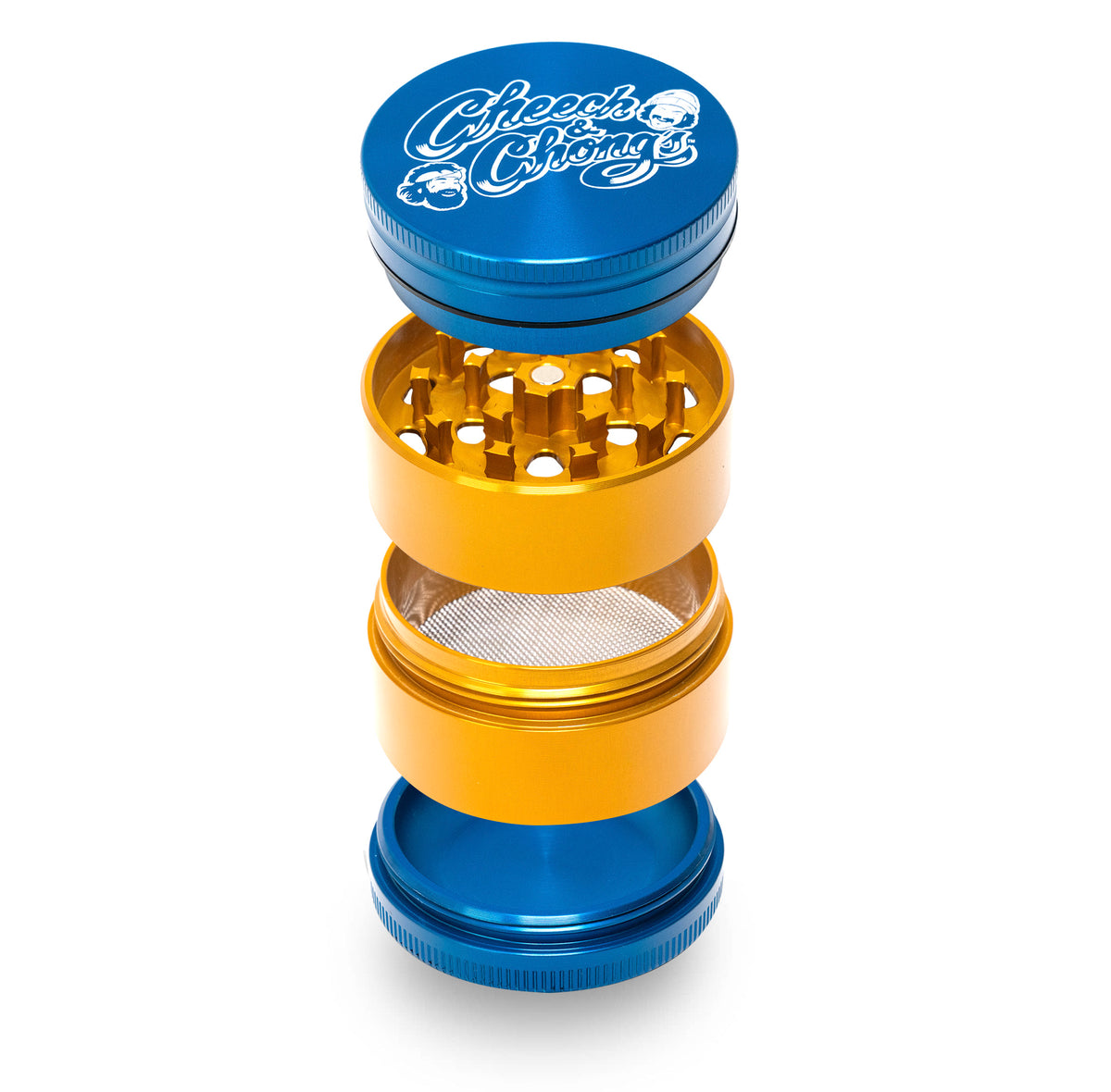 Cheech and Chongs Aluminum 4 Piece Medium Herb Grinders