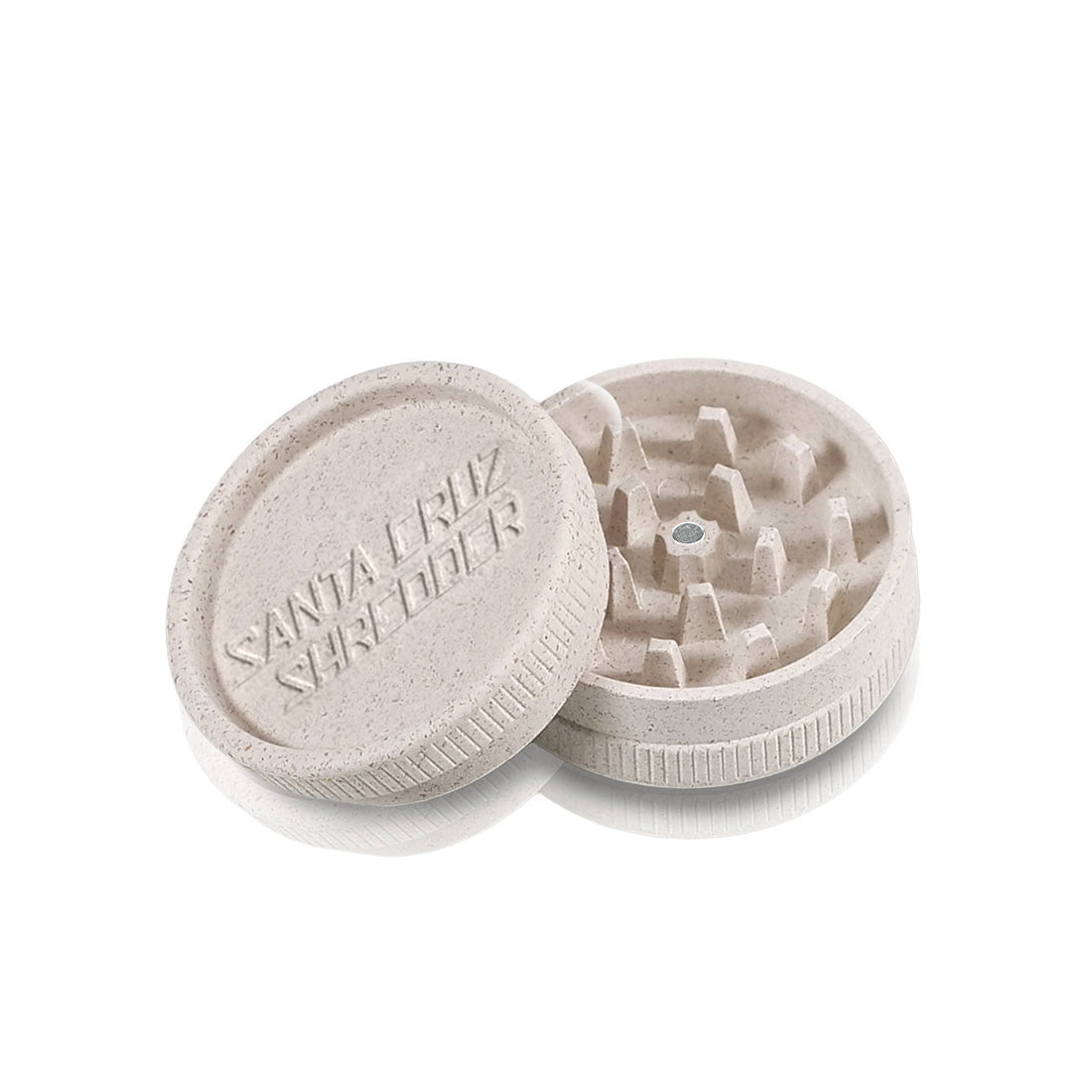 Hemp 2 Piece Large Herb Grinders with Rare Earth Magnets - Santa Cruz Shredder Retail