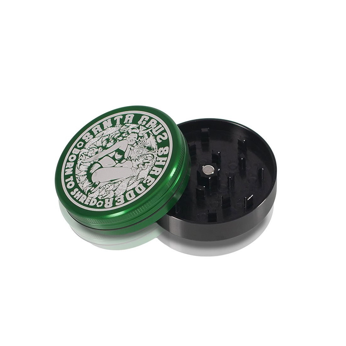 tobacco grinders Hand Crank Herb Grinder With Drawer: Magnetic Lid Spice Crusher And the most popular Herb Grinder in Herbal Medicine Making Industry 4-layer Herb Tobacco Spice Metal