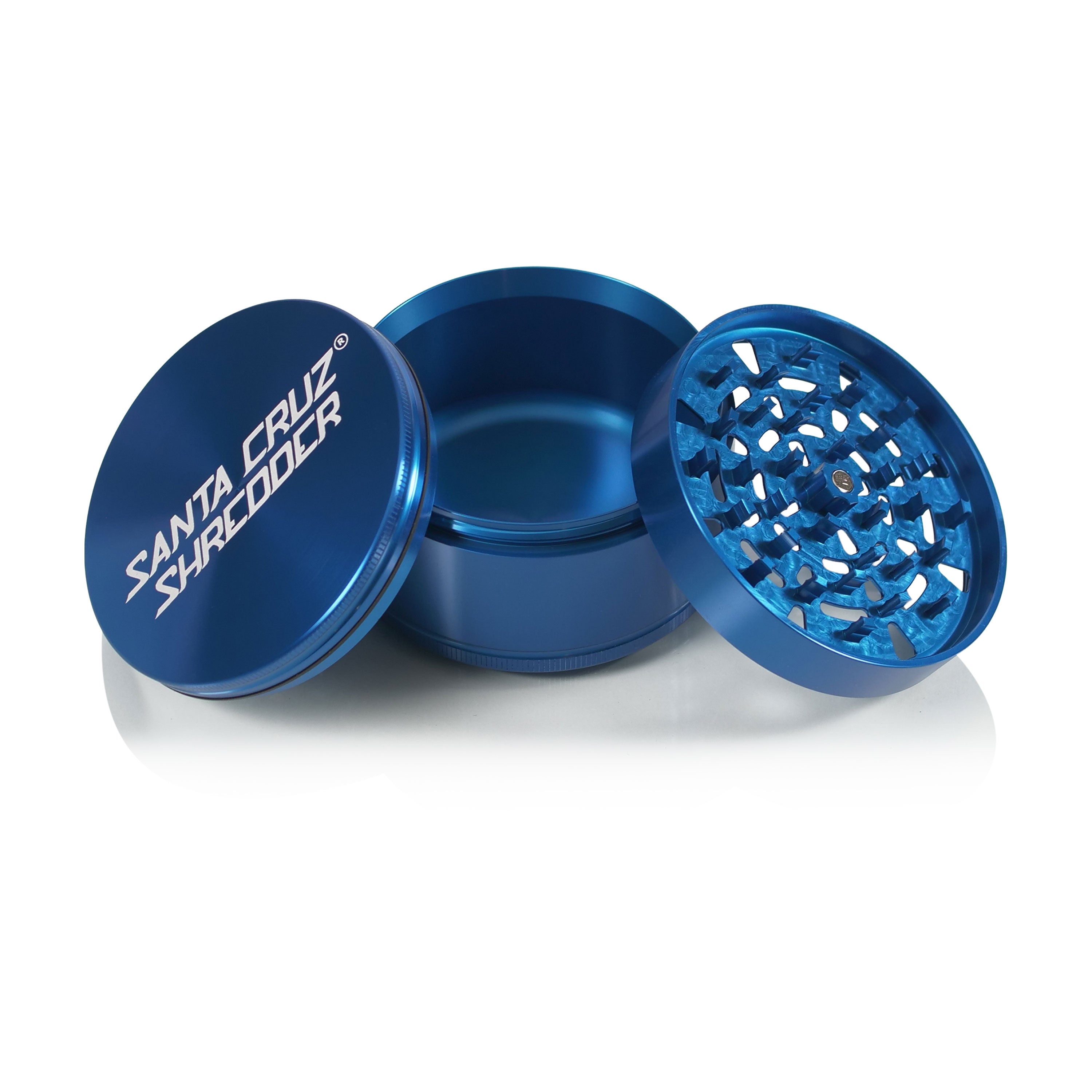 Aluminum 3 Piece Jumbo Herb Grinders - Santa Cruz Shredder Retail