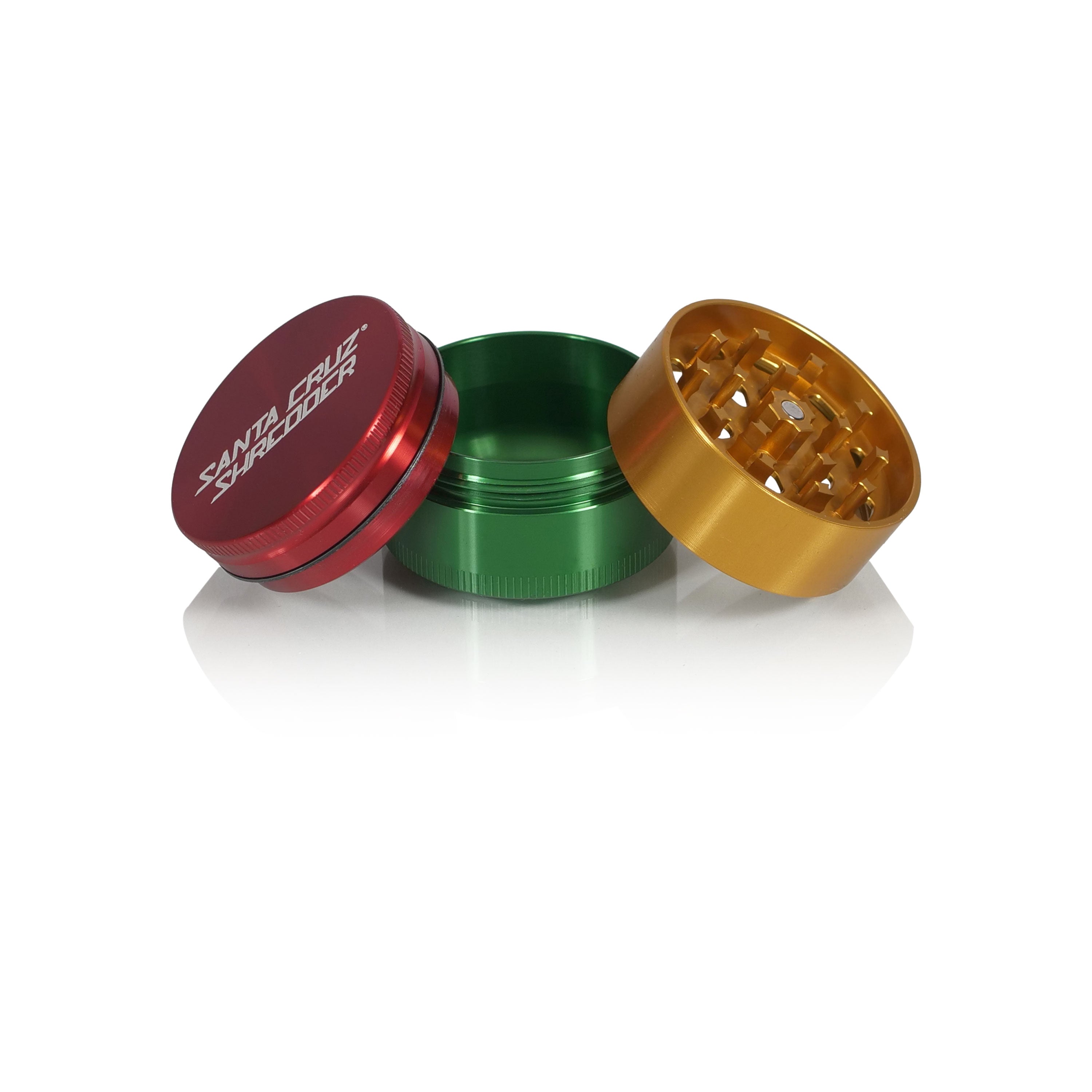 サンダースペリー　３本 Aluminum 3 Piece Medium Herb Grinders - Santa Cruz Shredder Retail