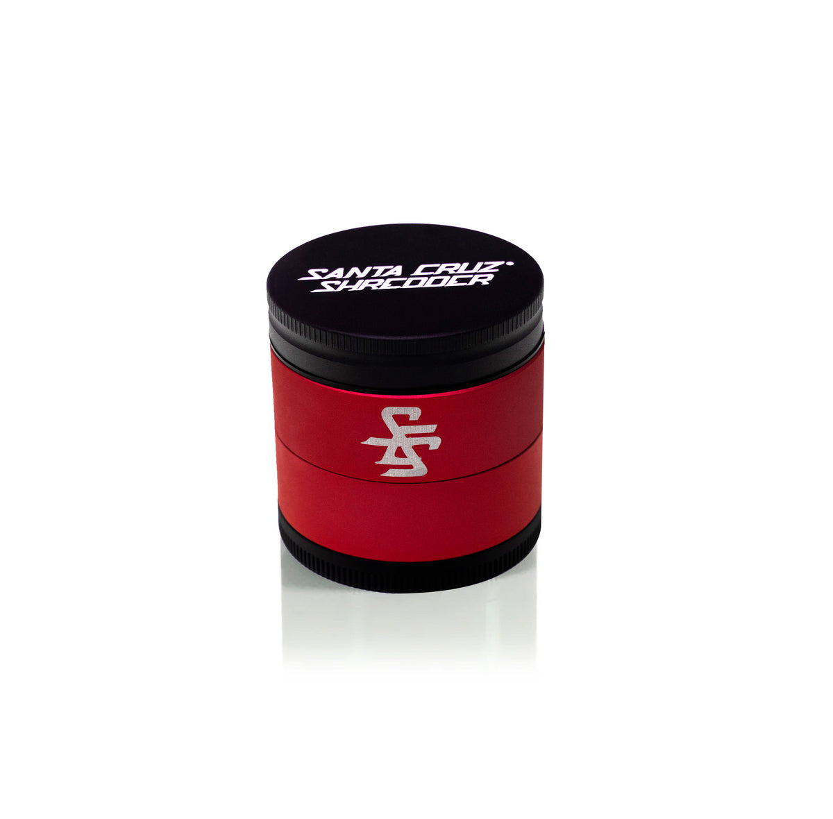 Aluminum 4 Piece SPLIT-SERIES Medium Herb Grinders - Santa Cruz Shredder Retail