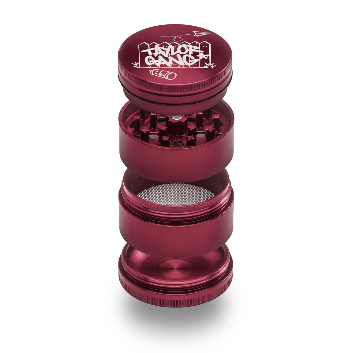 Aluminum 4 Piece Medium "TGOD" Grinders - Santa Cruz Shredder Retail